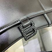 Balenciaga Hourglass Small Black - Crystal Logo Bag  - 6