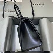 Balenciaga Hourglass Small Black - Crystal Logo Bag  - 5