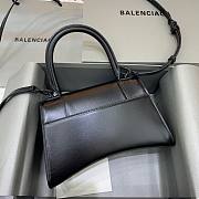 Balenciaga Hourglass Small Black - Crystal Logo Bag  - 4