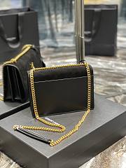 YSL Sunset Black Velvet Leather Shoulder Bag - 2