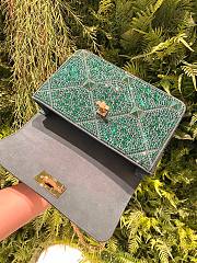 VALENTINO GARAVANI Crystal-embellished Roman stud green shoulder bag - 2