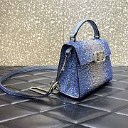 Valentino Vsling Krystal blue hand bag - 6