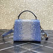 Valentino Vsling Krystal blue hand bag - 3