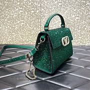 Valentino Vsling Krystal green hand bag - 4