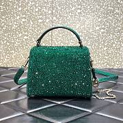 Valentino Vsling Krystal green hand bag - 3