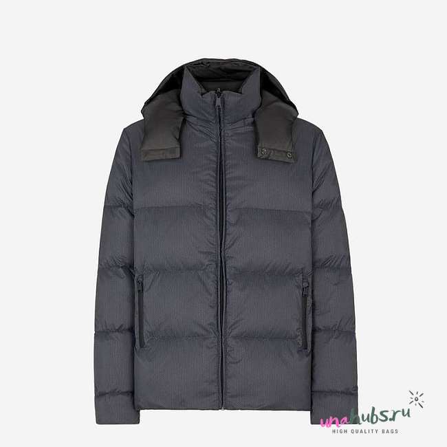 Fendi Down Jacket Grey nylon down jacket - 1