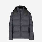 Fendi Down Jacket Grey nylon down jacket - 1