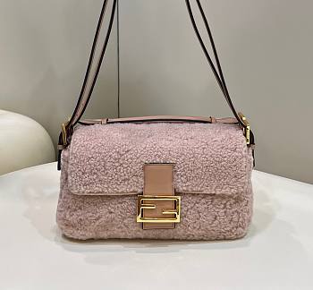 Baguette Multi Pink sheepskin bag