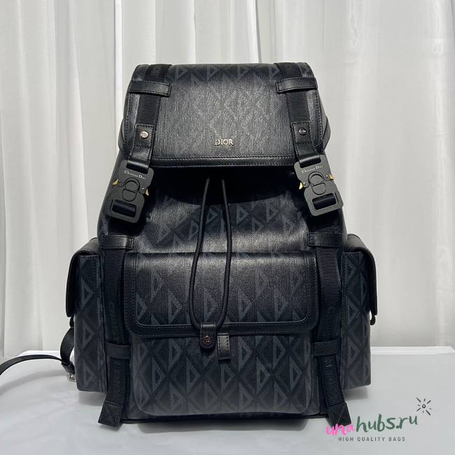 Dior Road Black Leather Backpack - 1