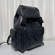 Dior Road Black Leather Backpack - 4