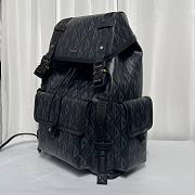 Dior Road Black Leather Backpack - 3