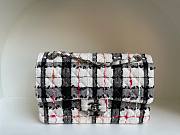 Chanel CF tweed black white 25cm bag - 1