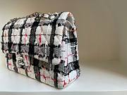 Chanel CF tweed black white 25cm bag - 6