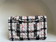 Chanel CF tweed black white 25cm bag - 3