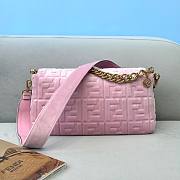 Fendi Baguette Light Pink Velvet 26cm Bag - 4