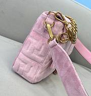 Fendi Baguette Light Pink Velvet 26cm Bag - 3