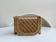 Chanel 22A Small Boy Messenger Velvet Bag - 3