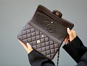 Chanel CF double flap lambskin brown leather 25cm bag - 3