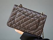 Chanel CF double flap lambskin brown leather 25cm bag - 2