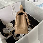 Chanel 22B Mini CF handle beige bag - 6