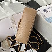 Chanel 22B Mini CF handle beige bag - 4