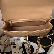 Chanel 22B Mini CF handle beige bag - 3