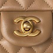 Chanel 22B Mini CF handle beige bag - 2