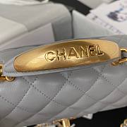 Chanel 22B Mini CF handle gray bag - 2