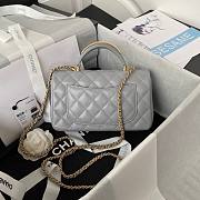 Chanel 22B Mini CF handle gray bag - 3