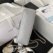 Chanel 22B Mini CF handle gray bag - 5