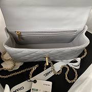 Chanel 22B Mini CF handle gray bag - 6