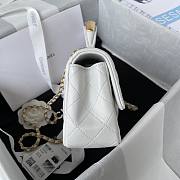 Chanel 22B Mini CF handle white bag - 2