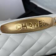 Chanel 22B Mini CF handle white bag - 5