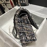 Chanel tweed classic gray flap bag 25cm - 6