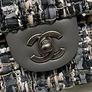 Chanel tweed classic gray flap bag 25cm - 2