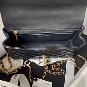 Chanel 22B Mini CF handle black bag - 6