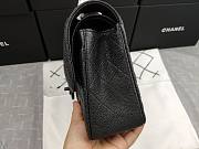 Chanel caviar all black medium size 25 flap bag  - 6