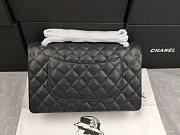 Chanel caviar all black medium size 25 flap bag  - 5