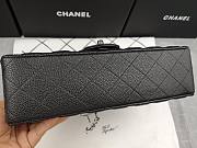 Chanel caviar all black medium size 25 flap bag  - 4