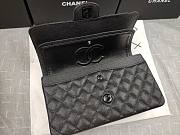 Chanel caviar all black medium size 25 flap bag  - 3