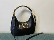 Valentino Garavani Black VLogo Hobo Bag - 1