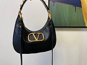 Valentino Garavani Black VLogo Hobo Bag - 6