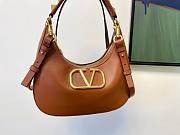 Valentino Garavani Brown VLogo Hobo Bag - 5