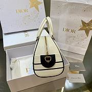 Dior Vibe Zippy Bowling White Smooth Calfskin Bag - 2