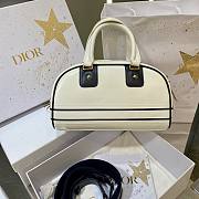 Dior Vibe Zippy Bowling White Smooth Calfskin Bag - 5