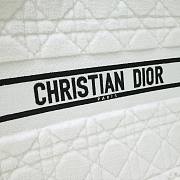 Dior Book Tote White Cannage Shearling 42cm  - 6