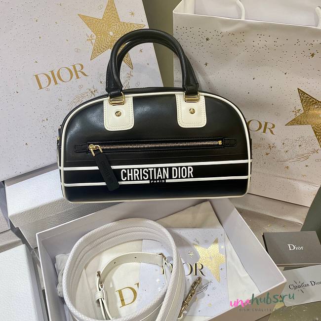 Dior Vibe Zippy Bowling Smooth Calfskin Bag - 1