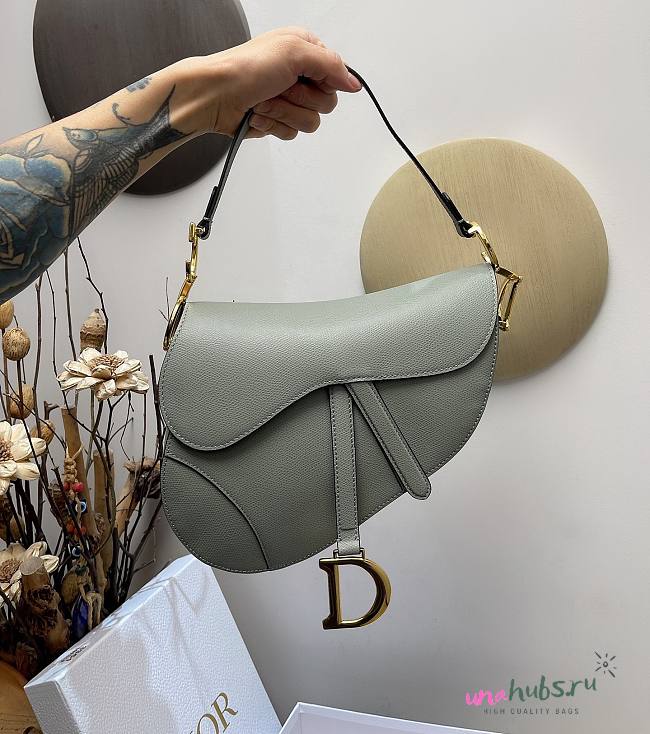 Dior Saddle Oblique Gray 26cm - 1