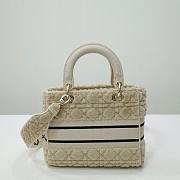 Dior medium Lady D-Lite Shearling Bag  - 5