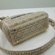 Dior medium Lady D-Lite Shearling Bag  - 4